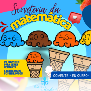 Matemática - 🍦 SORVETERIA DA MATEMÁTICA + BÔNUS