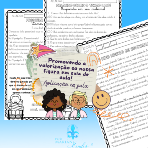 DIA DOS PROFESSORES - PROMOVENDO A VALORIZAÇÃO EM SALA DE AULA - Atividades e plano