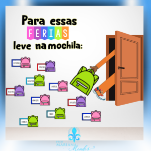 #PartiuFérias – Painel Para essas férias, leve na mochila…