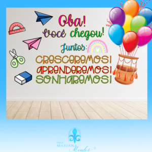 Volta às aulas - Painel Acolhida – Oba, você chegou!