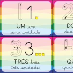 Volta às aulas - Recurso Fichas números e a representação material dourado