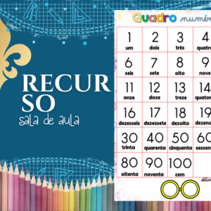 Volta às aulas - Banner quadro numérico