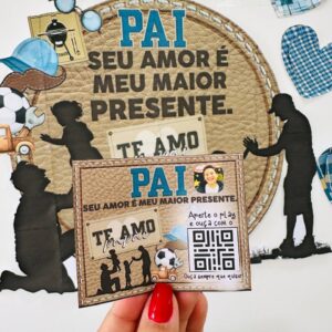 Cartão com Áudio para o Dia dos Pais + Painel
