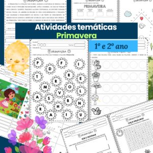 Atividades de Primavera para 1º e 2º ano  Leitura, Escrita e Interpretação