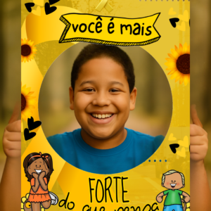 Setembro amarelo - Moldura para fotos Você é mais forte do que pensa