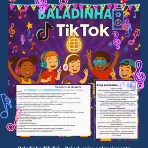 Kit Baladinha TikTok – Painel, Aviso e Planejamento Programação Dia das Crianças