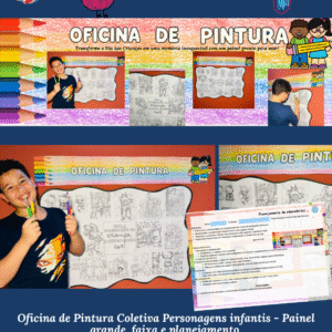 Kit Oficina de Pintura – Painel e Planejamento Programação Dia das Crianças