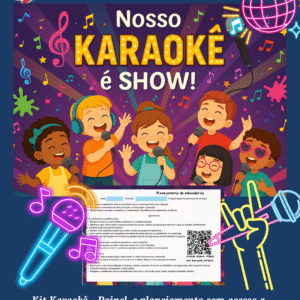 Kit Karaokê – Painel e Planejamento Programação Dia das Crianças