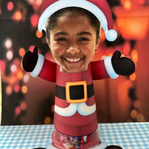 Lembrancinha de Natal – Copo surpresa Personalizado com o Rosto da Criança