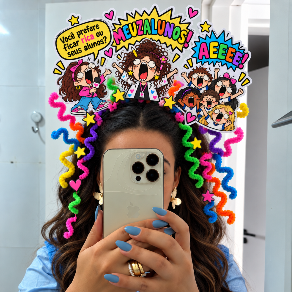 Cabelo Maluco para Professores - "Você prefere ficar rica ou seus alunos? Meuzalunos!"